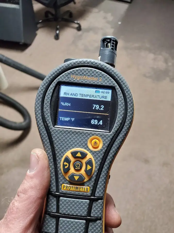 Moisture meter humidity assessment for Fire & Smoke Damage Restoration in Newport